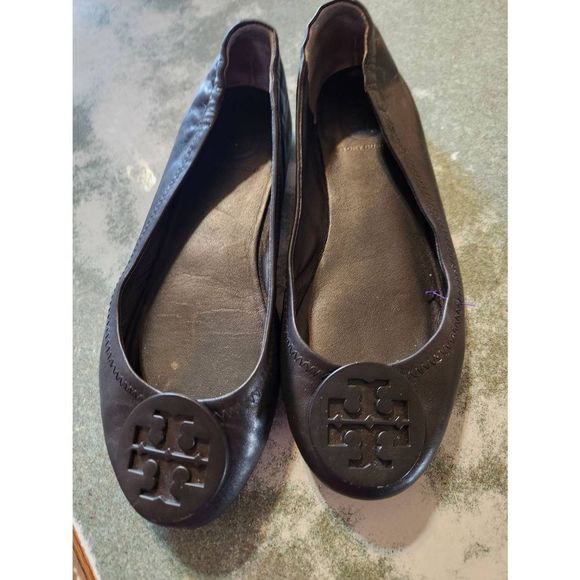 Tory Burch Minnie Leather Ballet Flats sz 6 - Picture 2 of 5